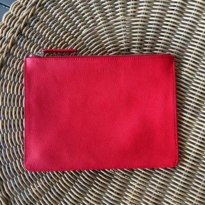 Everlane leather zip pouch